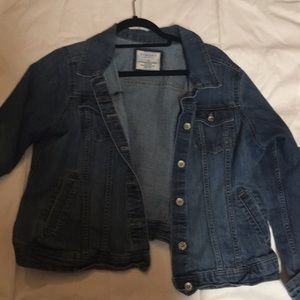 Lightly worn denim jacket